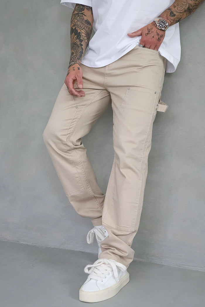 Sinners Attire Carpenter Jeans - Sand
