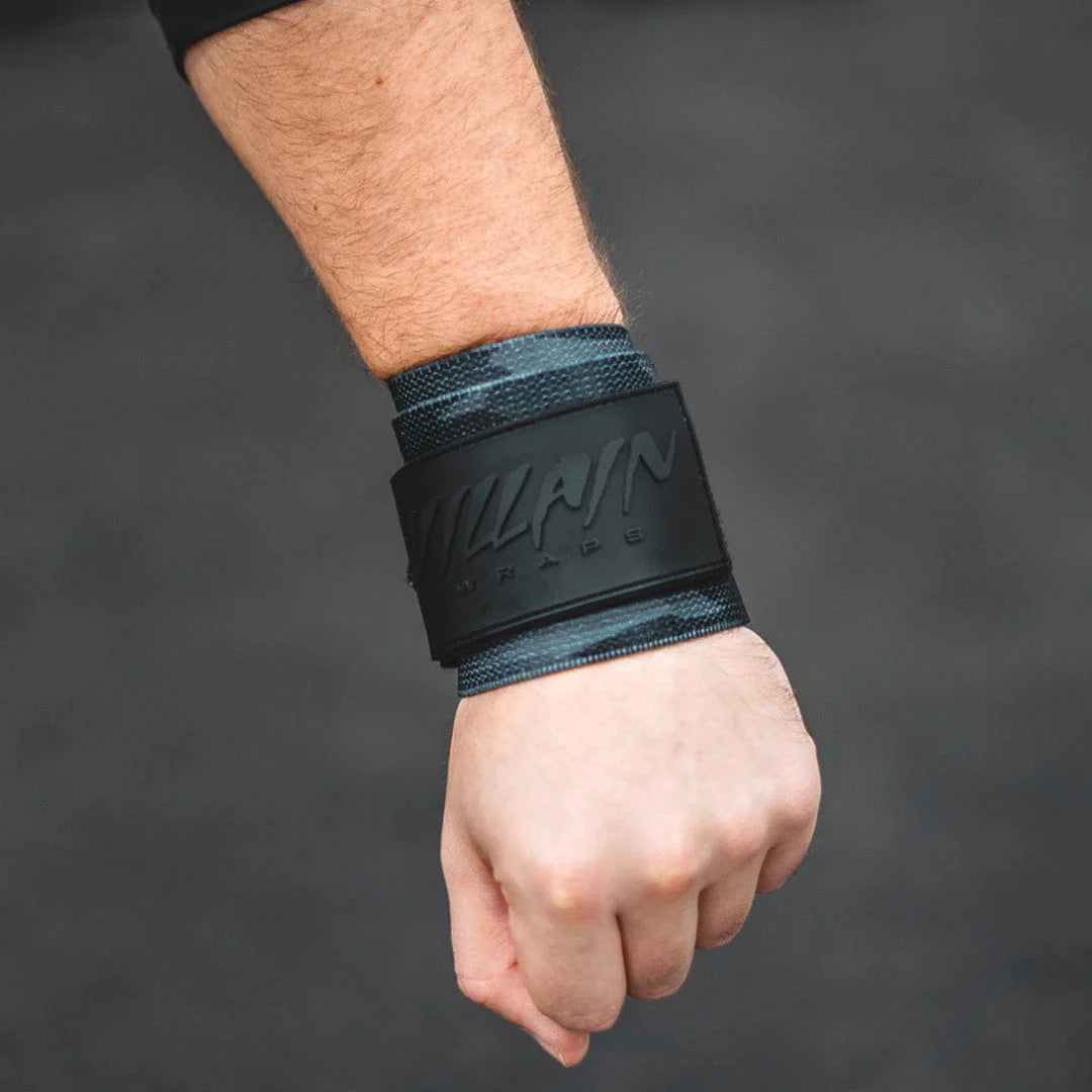 16" Villain Sidekick Wrist Wraps - Black Camo V2