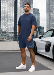 Gym King Est. Legacy Short - Washed Indigo