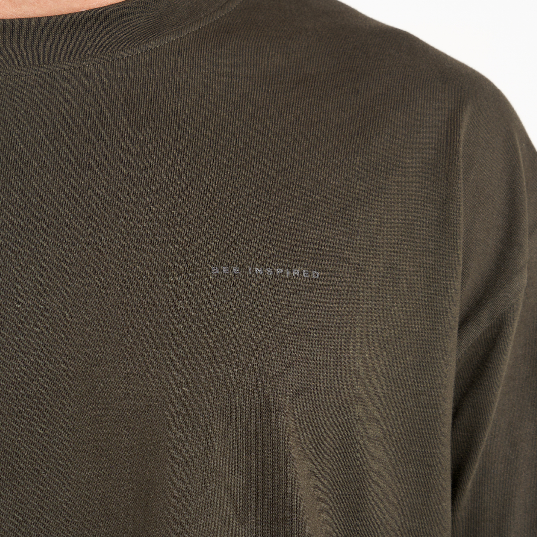 Bee Inspired Diallo T-Shirt - Dark Khaki