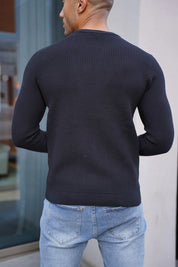 Capo CABLE Knit Jumper - Black