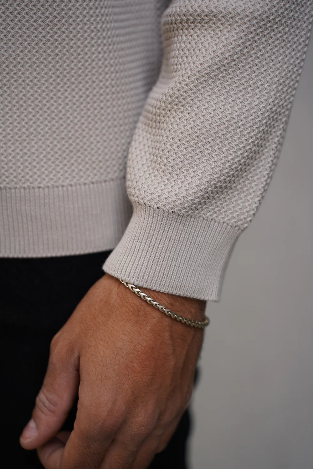 Capo CABLE Knit Jumper - Stone