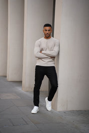 Capo CABLE Knit Jumper - Stone