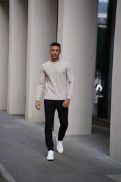 Capo CABLE Knit Jumper - Stone