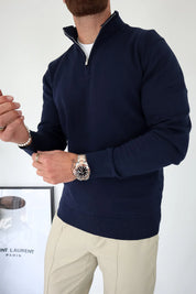 Capo Egyptian Cotton 1/4 Zip Top