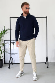 Capo Egyptian Cotton 1/4 Zip Top