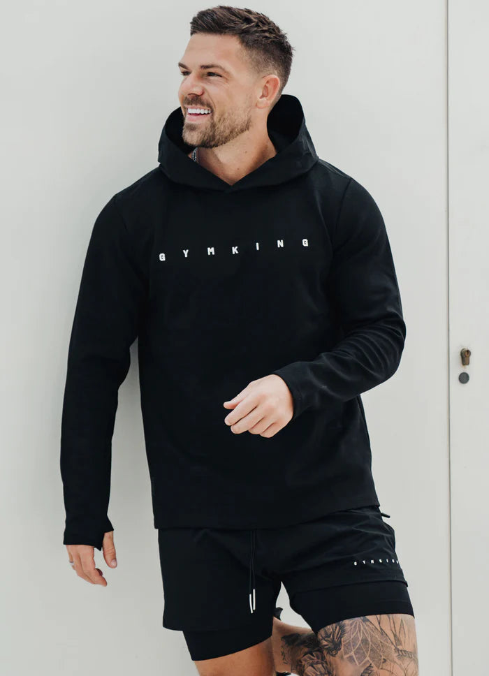 Gym King Rebellion Hood - Black