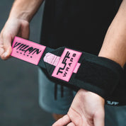 16" Villain Sidekick Wrist Wraps - Black & Pink