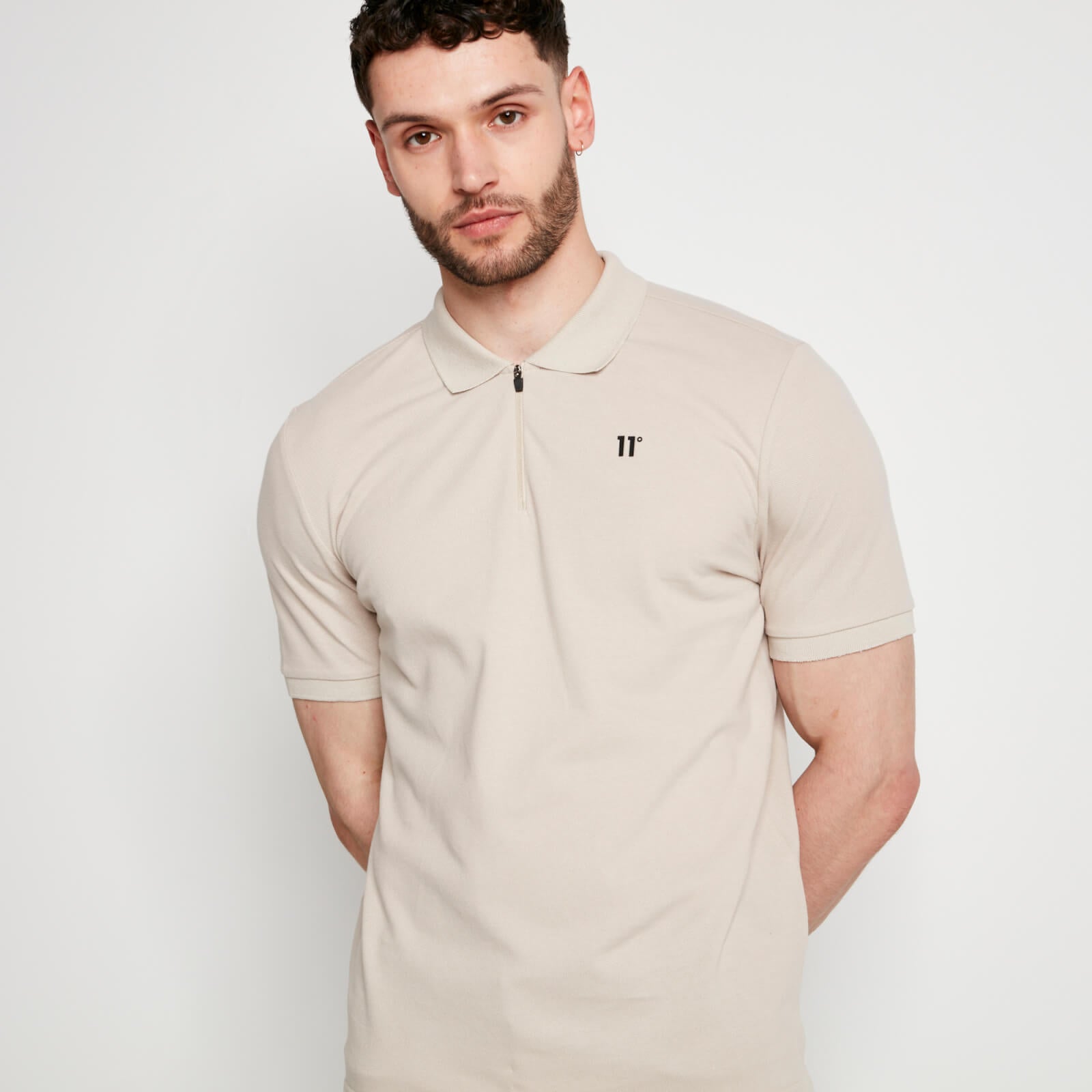 SMART Zip Polo - Stone