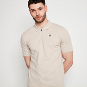 SMART Zip Polo - Stone