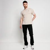 SMART Zip Polo - Stone
