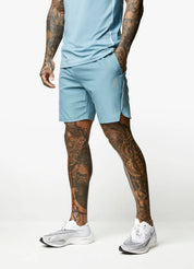 Gym King Contrast Flex Short - Smoke Blue