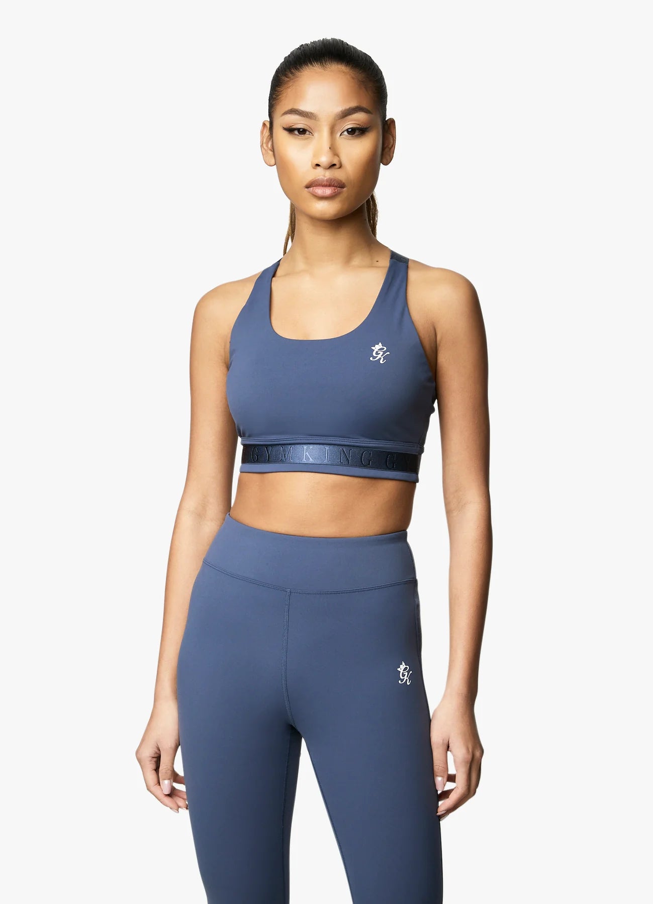 Gym King Flare Sports Bra - Navy
