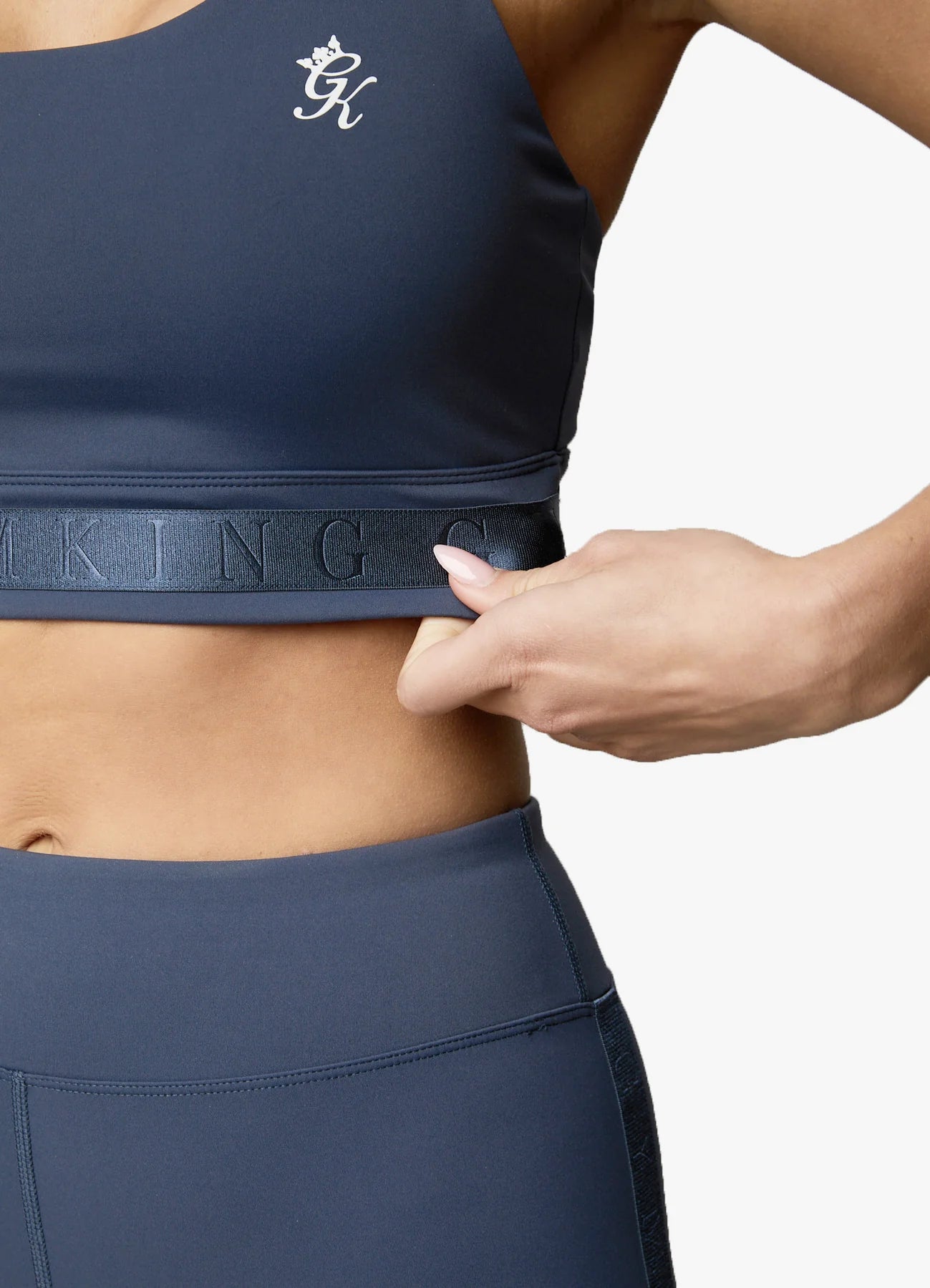 Gym King Flare Sports Bra - Navy