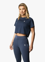 Gym King Flare Short Sleeve Tee - Navy