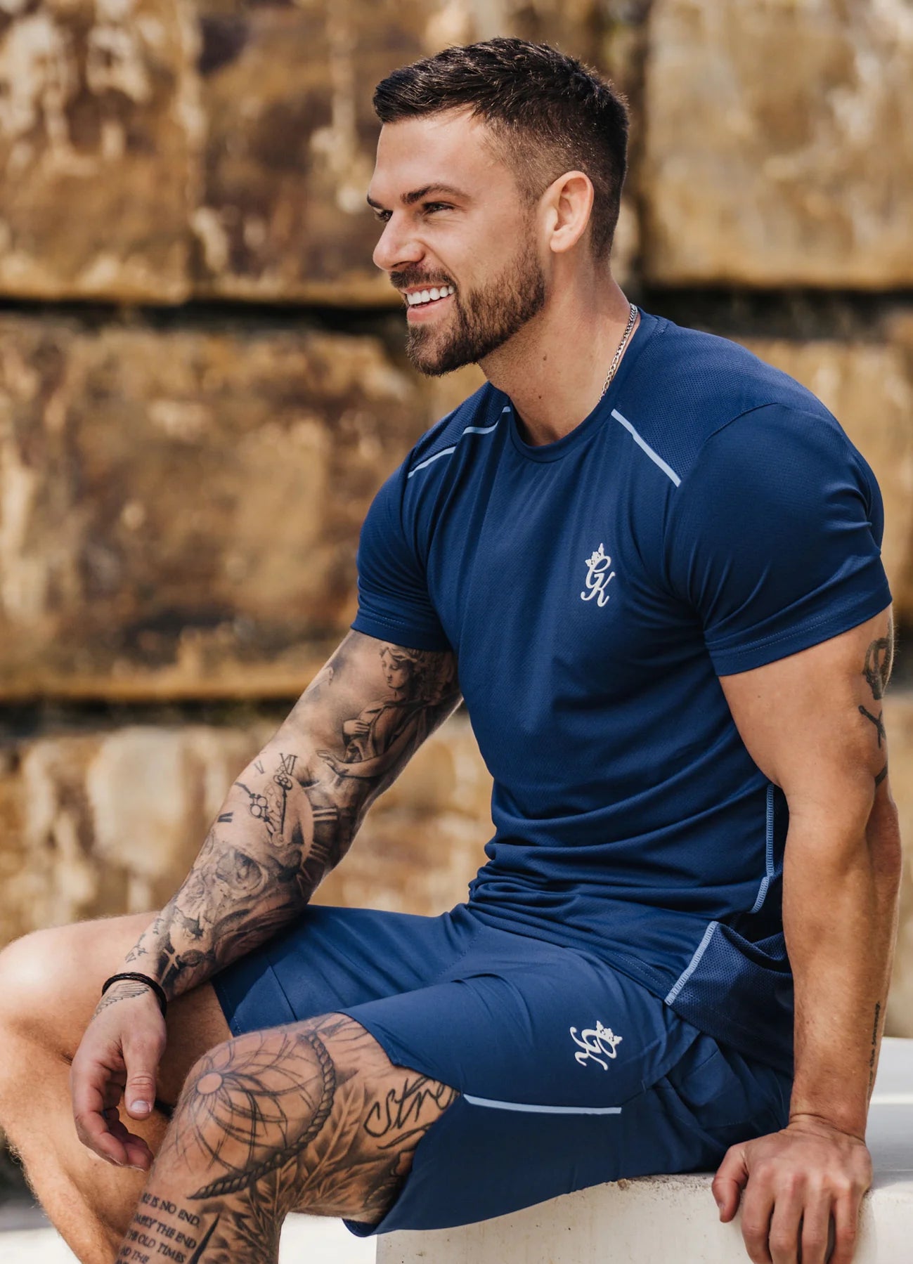Gym King Flex Tee - Galaxy Blue