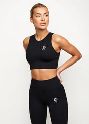 Gym King Formation Seamless Rib Bra - Black