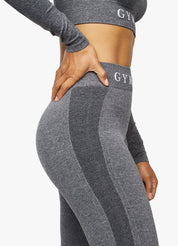 Gym King Seamless Results Legging - Smoke Grey Marl