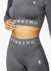 Gym King Seamless Results Legging - Smoke Grey Marl