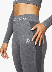 Gym King Seamless Results Legging - Smoke Grey Marl