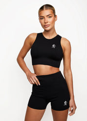 Gym King Formation Seamless Rib Bra - Black