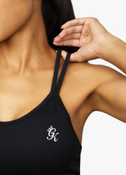 Gym King Intention Multi Rib Sports Bra - Black