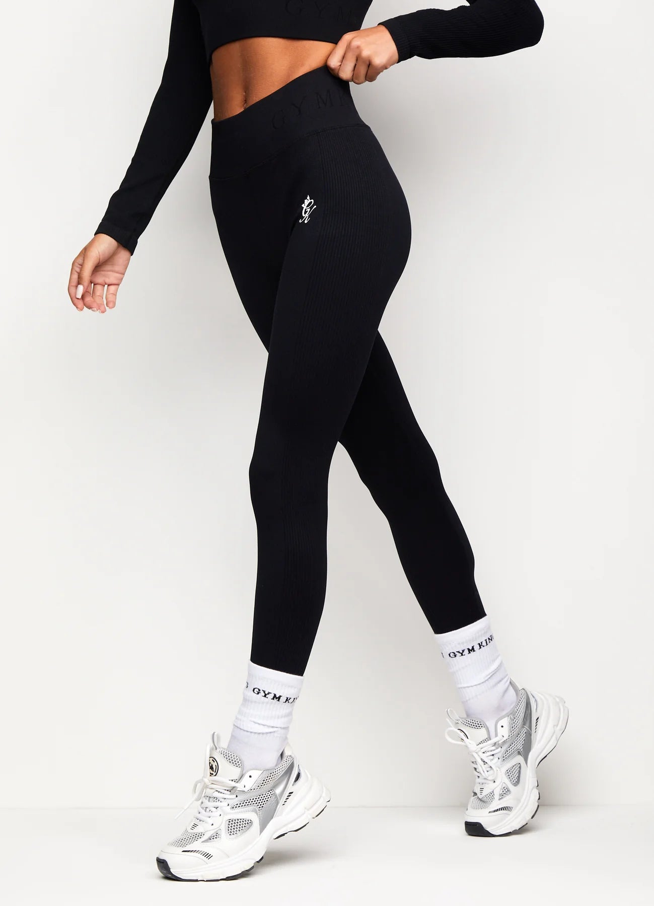 Gym King Formation Rib Legging Black – LITCollective