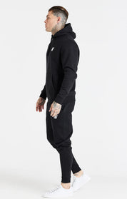 Black Essential Overhead Hoodie