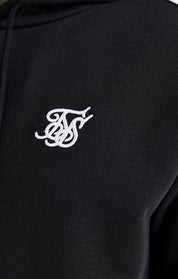 Black Essential Overhead Hoodie