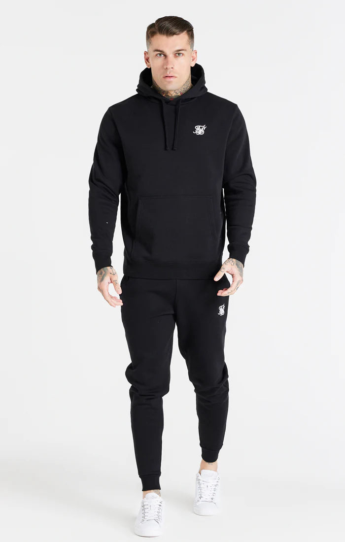 Black Essential Overhead Hoodie