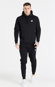 Black Essential Overhead Hoodie