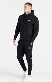 Black Essential Overhead Hoodie