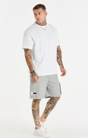 White Relaxed Printed Chain T-Shirt