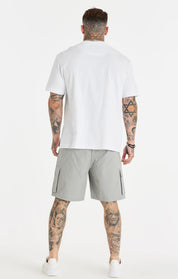 White Relaxed Printed Chain T-Shirt