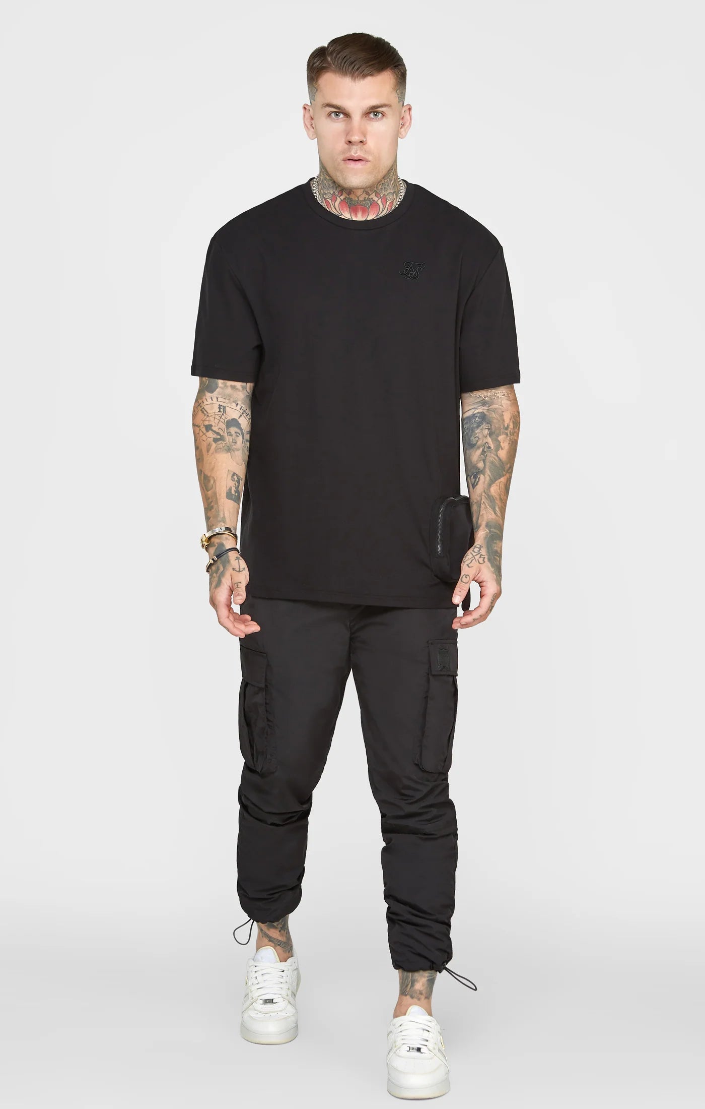 Black Pocket Oversized T-Shirt