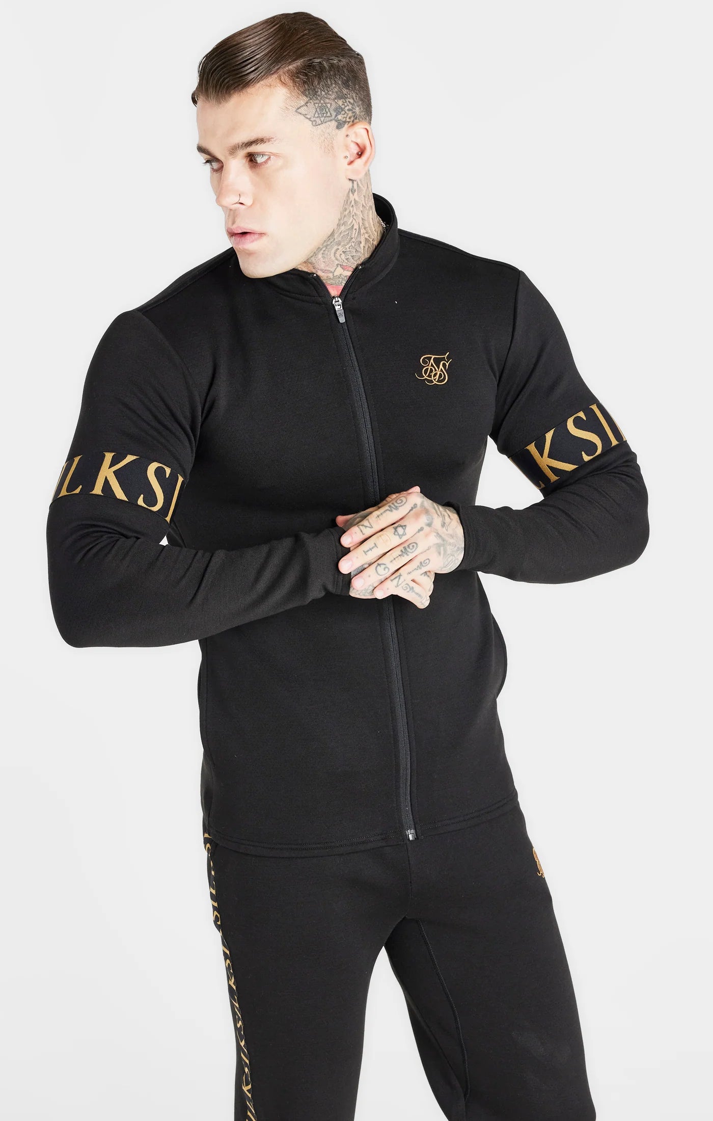 Black Dynamic Funnel Track Top