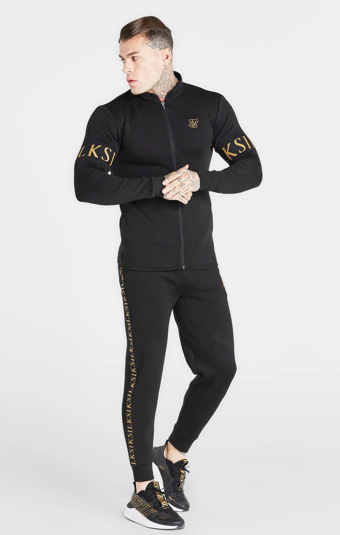 Black Dynamic Funnel Track Top