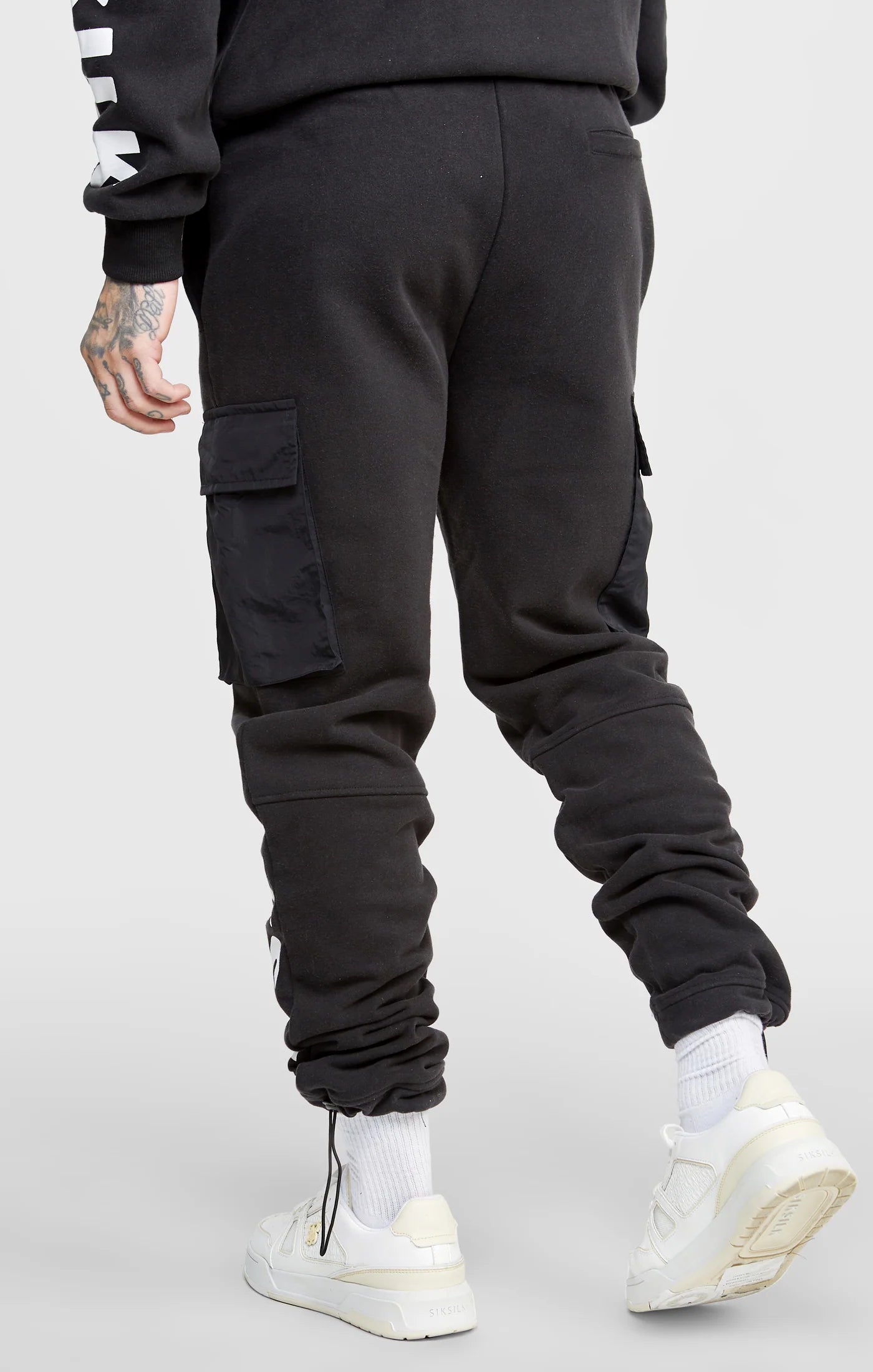 Black Contrast Pocket Cargo Pant
