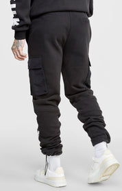 Black Contrast Pocket Cargo Pant