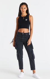 Black Popper Racerback Vest