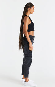 Black Popper Racerback Vest