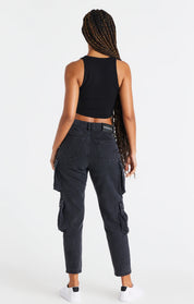 Black Popper Racerback Vest