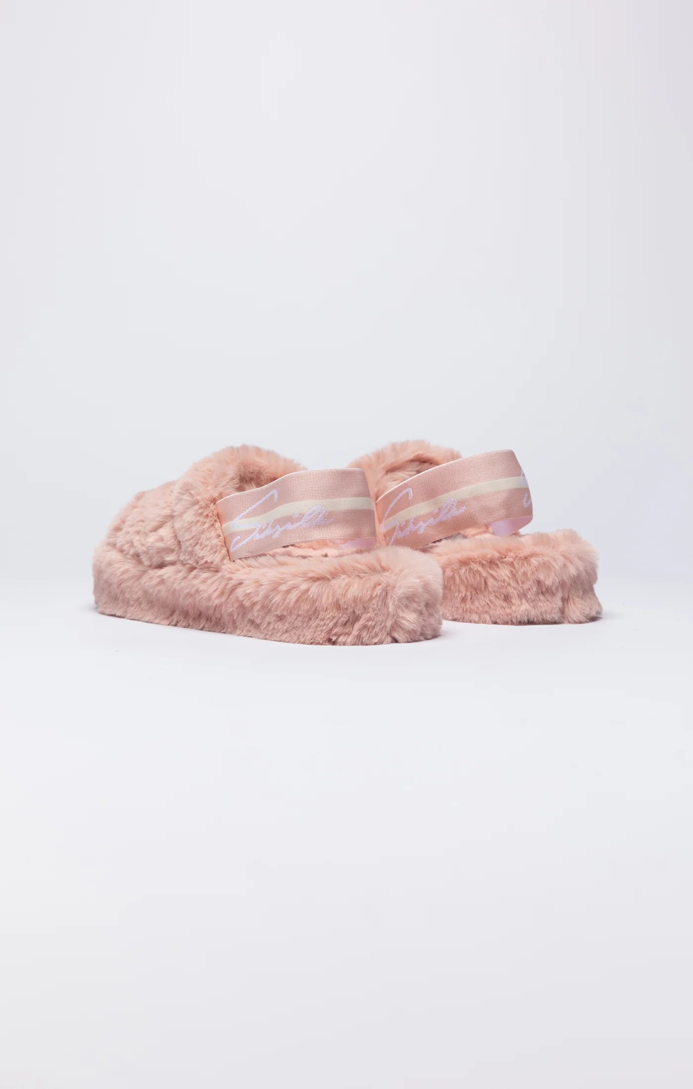 Pink Fluffy Slide Slipper