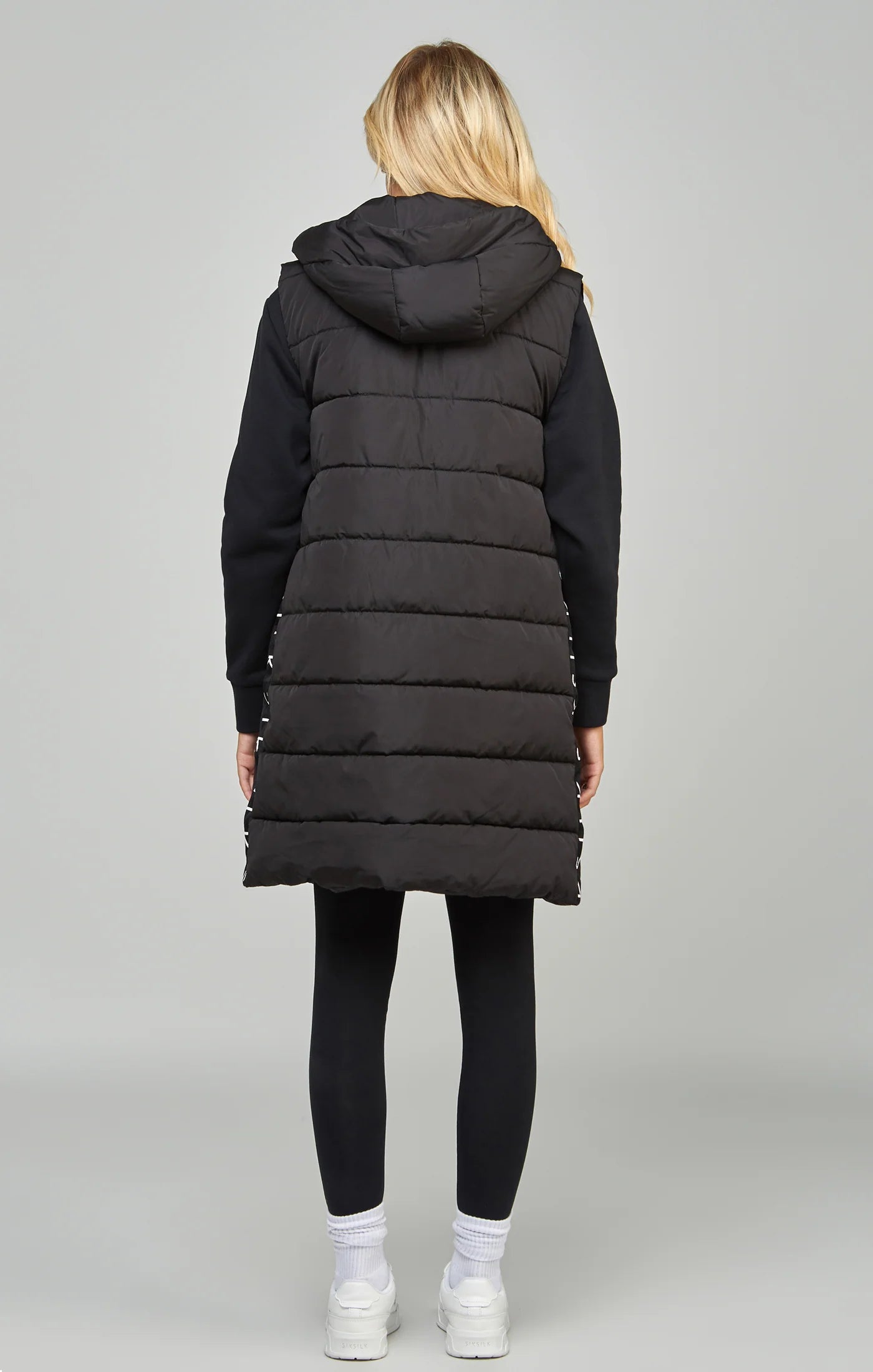 Black Longline Gilet