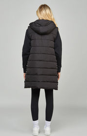 Black Longline Gilet
