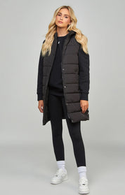 Black Longline Gilet