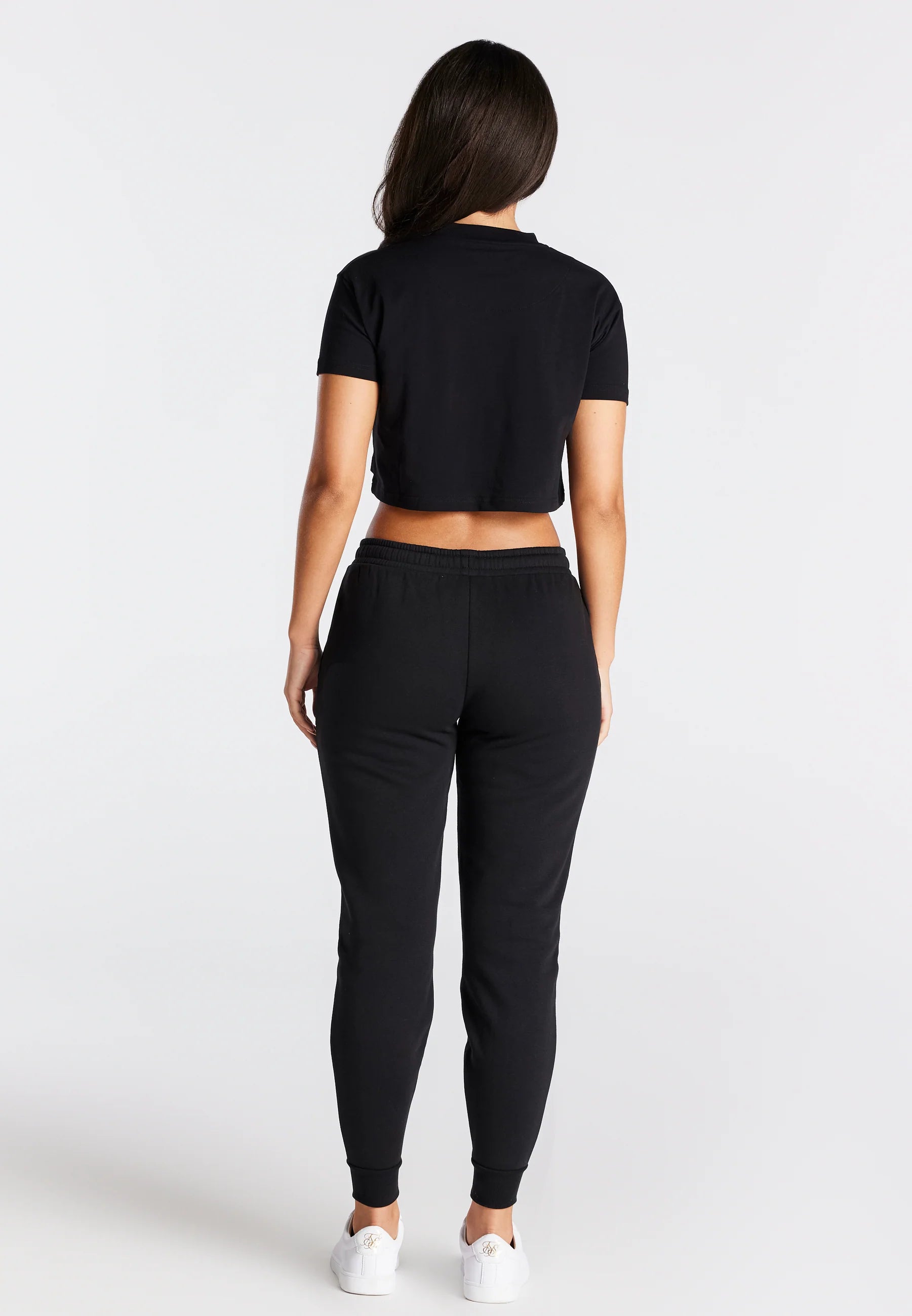 Black Essential Box Fit Crop T-Shirt
