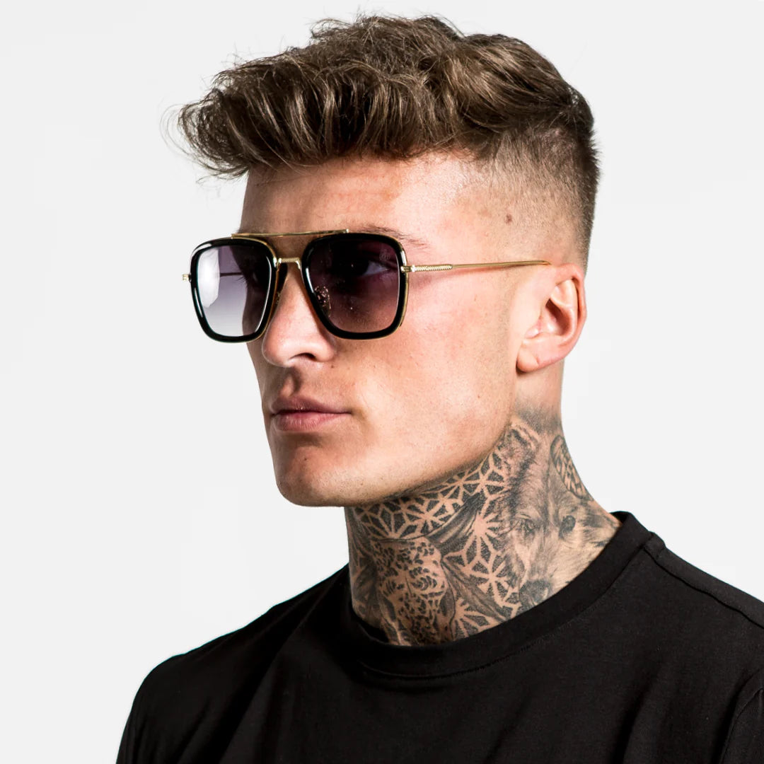 Drake Sunglasses - Black/Gold