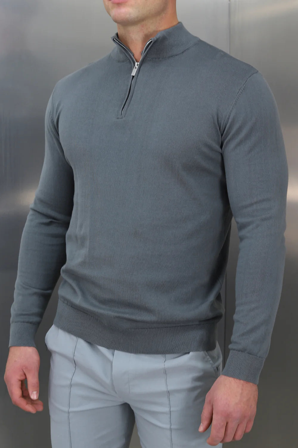 Capo Egyptian Cotton 1/4 Zip Top