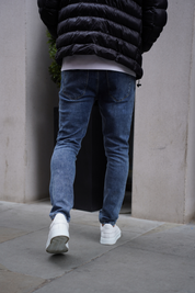Capo Slim Fit Denim Jeans -  Mid Blue
